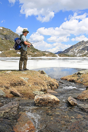 (Eis)Fischer am Unteren Giglachsee