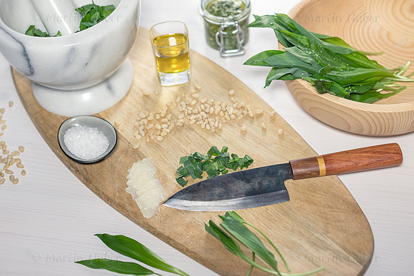Food-Fotografie, Bärlauch, Bärlauch-Pesto