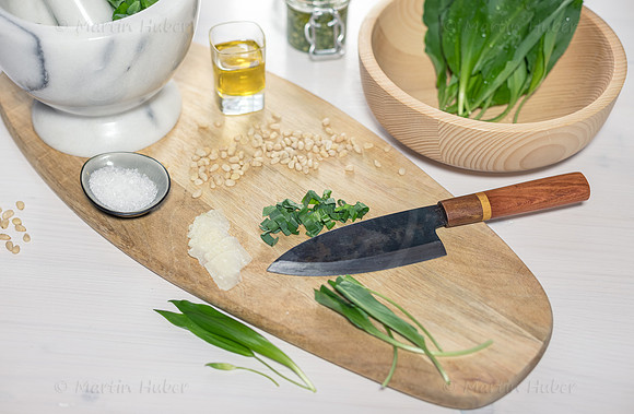 Food-Fotografie, Bärlauch, Bärlauch-Pesto