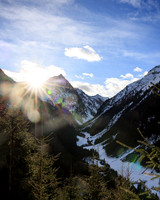 Winter-Sonnenaufgang, Rauhenberg, Untertal