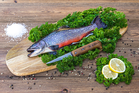 Food-Fotografie, Bachsaibling