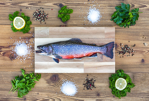 Food-Fotografie, Bachsaibling