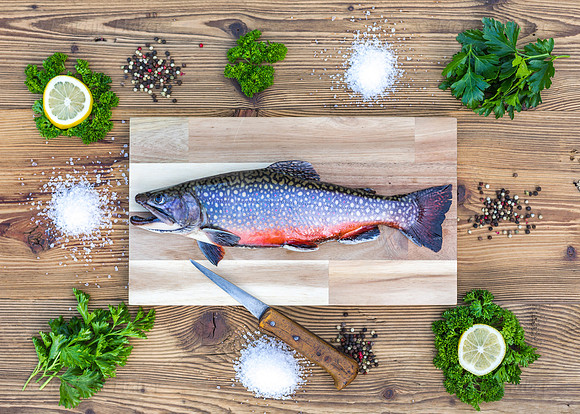 Food-Fotografie, Bachsaibling