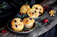 Food-Fotografie, Muffins mit Cashew Cranberry Mix