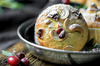 Food-Fotografie, Muffins mit Cashew Cranberry Mix