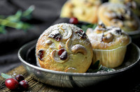 Food-Fotografie, Muffins mit Cashew Cranberry Mix
