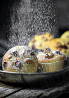 Food-Fotografie, Muffins mit Cashew Cranberry Mix