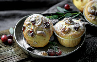 Food-Fotografie, Muffins mit Cashew Cranberry Mix