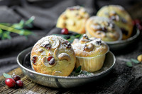 Food-Fotografie, Muffins mit Cashew Cranberry Mix