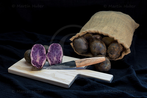 Food-Fotografie, Erdäpfel, Salad Blue