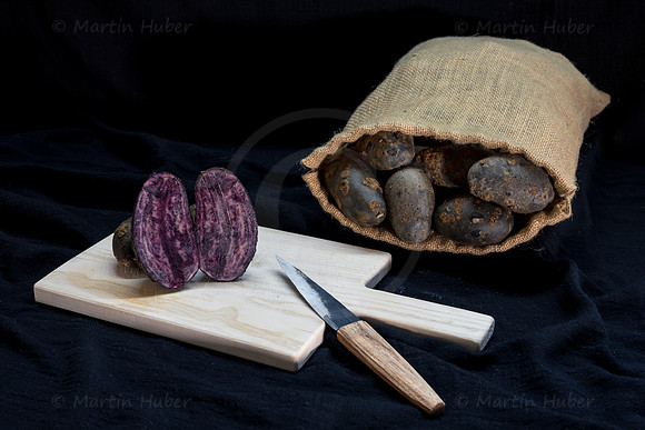 Food-Fotografie, Erdäpfel, Violetta
