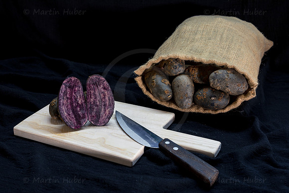 Food-Fotografie, Erdäpfel, Violetta