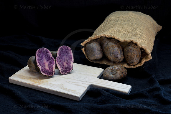 Food-Fotografie, Erdäpfel, Salad Blue
