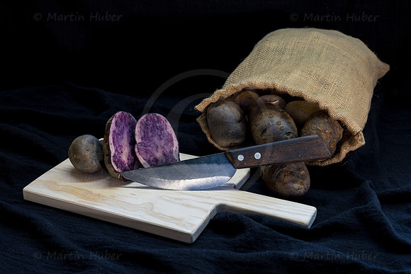 Food-Fotografie, Erdäpfel, Salad Blue