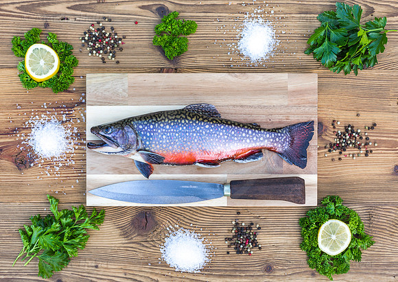 Food-Fotografie, Bachsaibling