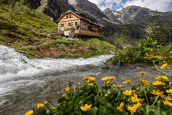 Gollinghütte und Steinriesenbach