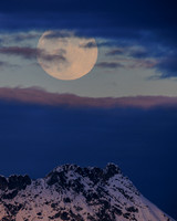 Vollmond und Kammspitz
