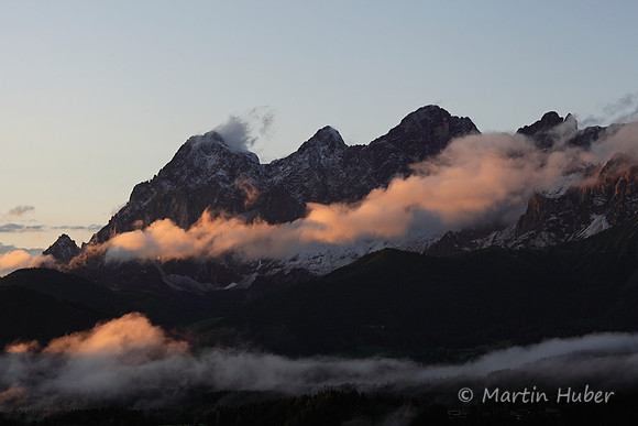 Dachstein, "Lichtnebel" und Neuschnee