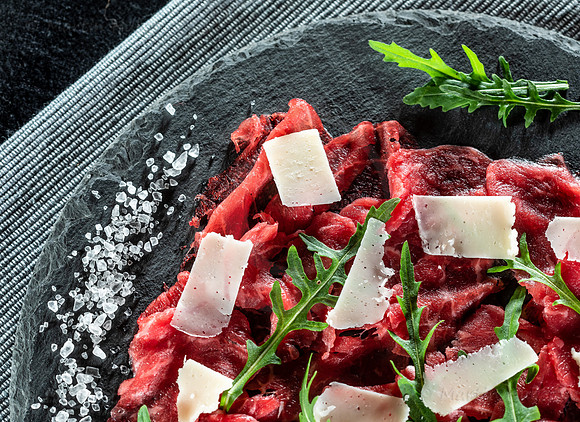 Food-Fotografie, Carpaccio vom Rind