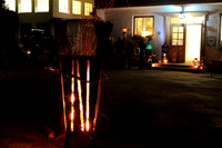 Holzfeuer vor der Lodenwalke
