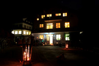Holzfeuer vor der Lodenwalke