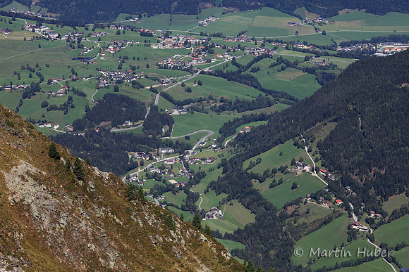Blick vom Steinkarzinken auf Rohrmoos-Untertal