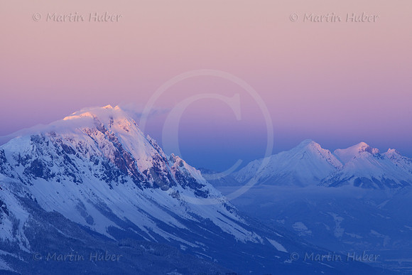 Grimming / Blick ins Ennstal im Abendlicht