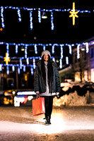 THEMENBILD, Einkaufen im Winter