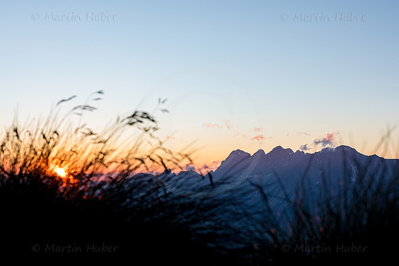 Sonnenuntergang auf dem Krahbergzinken