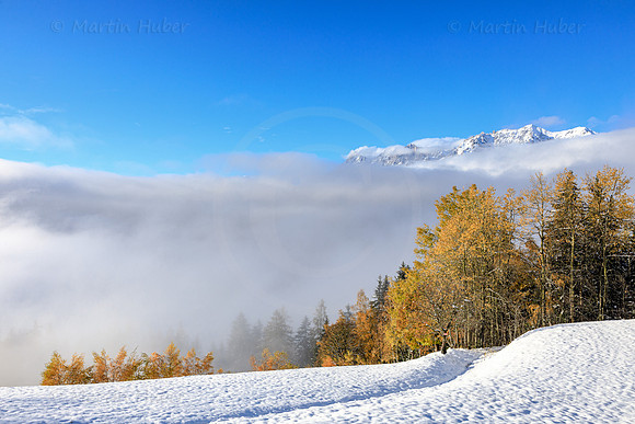 Dachstein, Sonnenfenster nach Oktober-Schneefall
