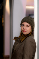 THEMENBILD, junge Frau, Winter-Porträt
