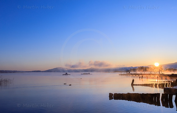 Sonnenaufgang am Wallersee