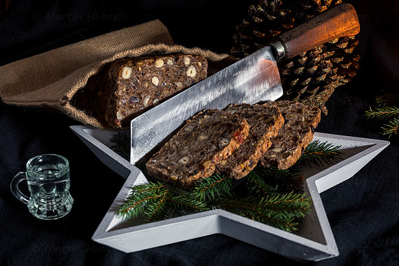 Food-Fotografie, Kletzenbrot
