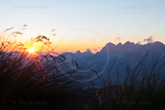 Sonnenuntergang auf dem Krahbergzinken