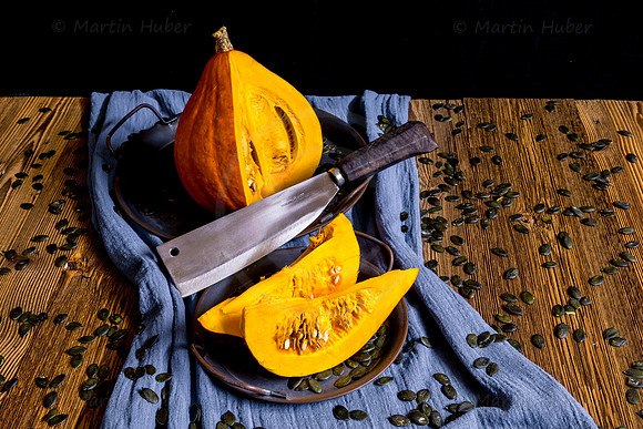 Food-Fotografie, Hokkaido-Kürbis