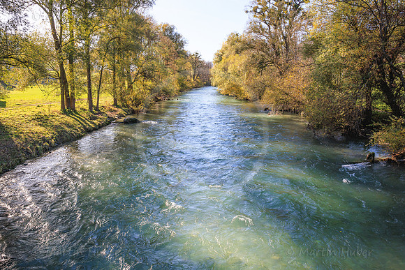 Die Enns bei der Lehen-Brücke