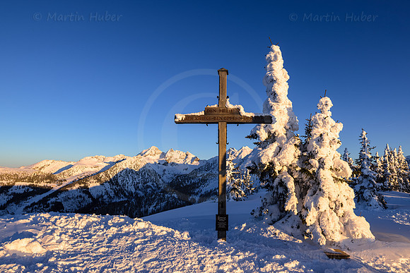 THEMENBILD, Winter, alpiner Sonnenuntergang