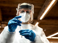 THEMENBILD, Coronavirus Pandemie, Teststraße Schladming
