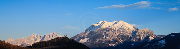 Wallfahrtskirche Frauenberg mit Hochtor- und Reichensteingruppe