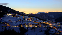 Rohrmoos, Winter, blaue Stunde