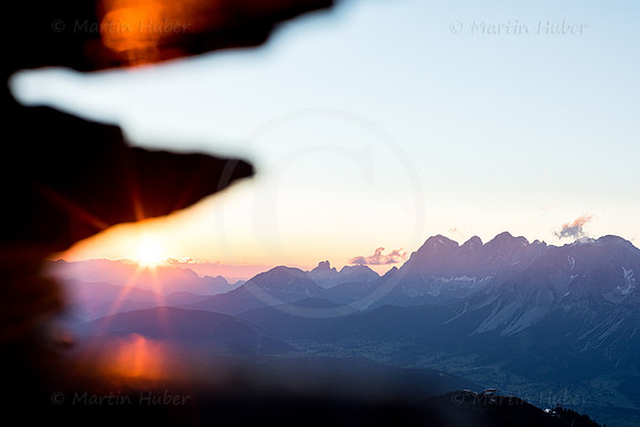 Sonnenuntergang auf dem Krahbergzinken