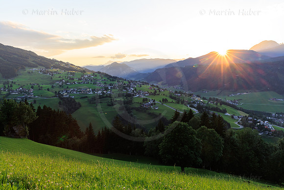 Schladming, Sommerabend, Sonnenuntergang