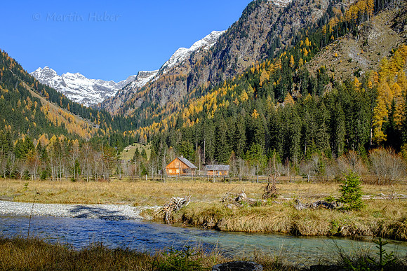 Spätherbst und Lärchengold, hinteres Weißpriachtal