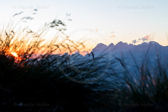 Sonnenuntergang auf dem Krahbergzinken