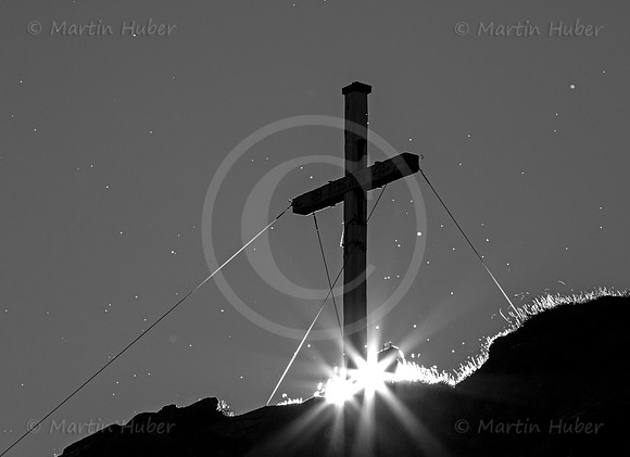 Gipfelkreuz Krahbergzinken - Sonnenaufgang
