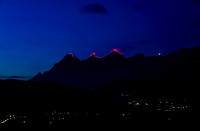 Gratbeleuchtung anlässlich 50 Jahre Dachstein-Gletscherbahn