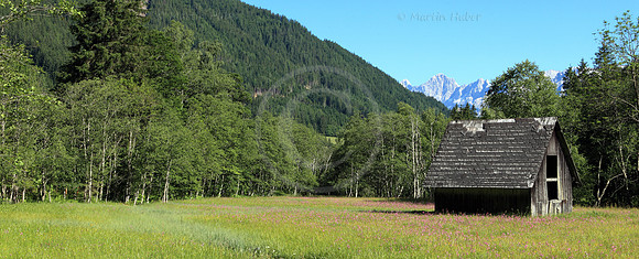 Stadel im Obertal mit Blick zum Dachstein