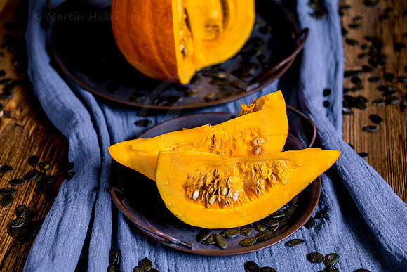 Food-Fotografie, Hokkaido-Kürbis