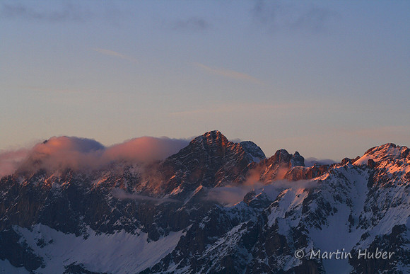 Dachstein im letzten Sonnenlicht