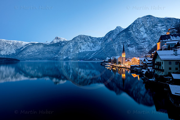 Blaue Stunde in Hallstatt